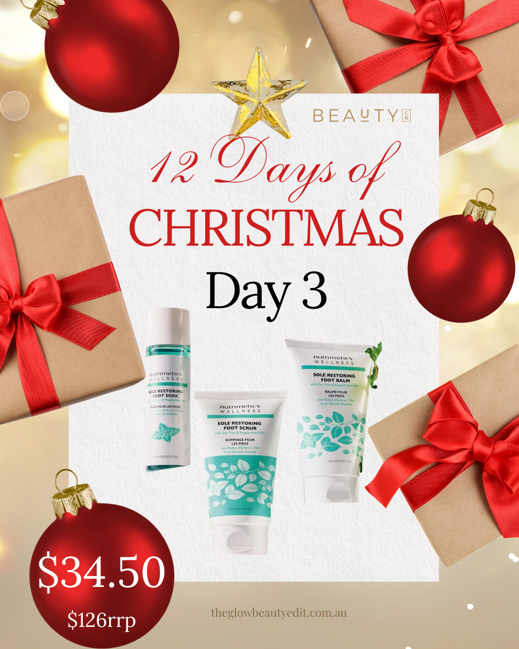 12 Days of Christmas - DAY 3🎄 Wellness Foot Care Trio