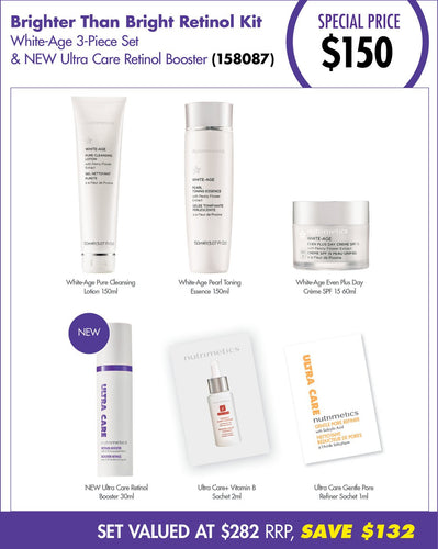 Brighter Than Bright Retinol Skincare Kit by Nutrimetics - For Brighter Skin (ends 20 May)