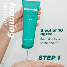 Nutrimetics Breakout Skincare Step 1 - Foaming Cleanser Face Wash for blemish & breakout prone skin Australia & New Zealand