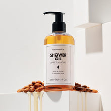 Nutrimetics Sweet Almond Shower Oil availabe in Australia and New Zealand with Afterpay and Paypal