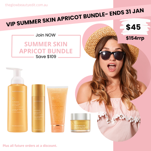 VIP SUMMER SKIN APRICOT BUNDLE - $45 (Save $109) - ends 31 Jan