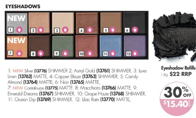 Eyeshadow Refills - 2 for $34.50 - SAVE 25%